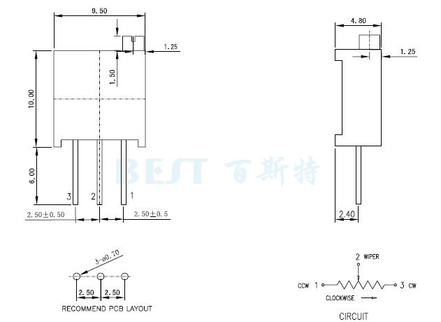 bourns電位器3296規格